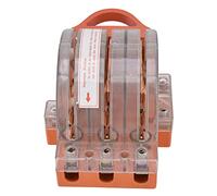 Haofy 225A Knife Switch, 3 Pole Double Throw Electrical Switch, Resin ABS Copper Disconnect AC380V for Electricity Experimental Equipment Teaching Instrument Generator Transfer