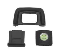 Haofy 22mm Camera Viewfinder Eyepiece Eyecup Set with Hot Shoe Cover and Level, Compatibility with D7500, Durable ABS Construction