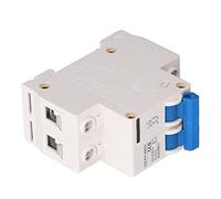 Haofy 2P Photovoltaic DC Circuit Breaker Strong Contact Reliable Protection Switch for Substations Wear Resistant ABS Cover for Electric Locomotives DC12-240V (63A)