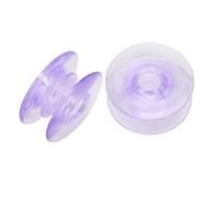 Haofy 2Pcs Empty Plastic Bobbins, Transparent Spool Replacement for Sewing Machine, with Smooth Design and Easy to Store Carry, Suitable for PFAFF Sewing Machine