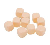 Haofy 30 Dice Set, Plain 6-Sided Plastic Dice for Board Games and Classroom Use, Compact 0.63 Inch Size Ideal Group Activities Creative Teaching Tool Party Entertainment for All (Beige)