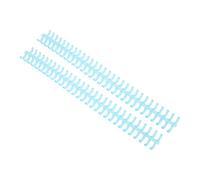Haofy 30 Hole Binding Tool Cuttable Comb Spine for 3/8 Inch Binding Holds 65 Sheets School Office Documents Yellow Simple to Cut for Custom Fits Keeps Papers Neat in Classrooms or (Transparent Light