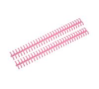Haofy 30 Hole Binding Tool Cuttable Comb Spine for 3/8 Inch Binding Holds 65 Sheets School Office Documents Yellow Simple to Cut for Custom Fits Keeps Papers Neat in Classrooms or (Pinkish)