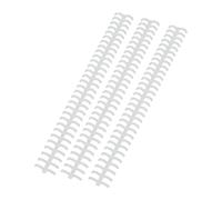 Haofy 30 Hole Binding Tool Cuttable Comb Spine for 3/8 Inch Binding Holds 65 Sheets School Office Documents Yellow Simple to Cut for Custom Fits Keeps Papers Neat in Classrooms or (Clear)