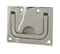 Haofy 316 Stainless Steel Marine Flush Lifting Handle Durable Boat Trap Door Latch for Ships, Yachts Silver 2.99 X 2.2in