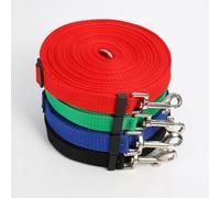 Haofy 32.8 Feet Dog Belt with Adjustable Clamp, a Simple Training Project for Dogs, Suitable for Large, for Training and Beach Courses (Blue)