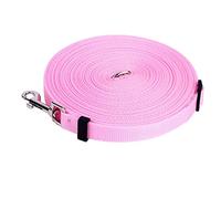 Haofy 32.8 Feet Dog Belt with Adjustable Clamp, a Simple Training Project for Dogs, Suitable for Large, for Training and Beach Courses (Rosy)