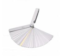 Haofy 32 Blade Feeler Gauge Stainless Steel Dual Marked Metric Imperial | Measuring Tool Set, Rust Proof Blades, 0.04mm to 0.88mm, for Plug, Valve Clearance, Engine Maintenance, Folding 94x13x14mm