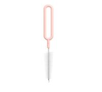 Haofy 360 Degree Rotatable Stainless Steel Nipple Brush, Nylon Bristles, Handle Design, Multipurpose Tool for Various Bottle Mouth Sizes (Type 2)
