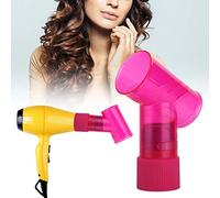 Haofy 360 Degree Rotating Hair Dryer Diffuser, Heat Resistant PC Material, Universal Compatibility for Curly and Wavy Hair, Professional Blow Dryer Attachment with Spinning Technology (Pink)