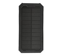 Haofy 36800mAh Solar Charger with Monocrystalline Panel for Camping and Mountaineering - High Capacity Power Bank with Qi Wireless, 4 USB Ports & 36LED Light for Outdoor Adventure (Black)