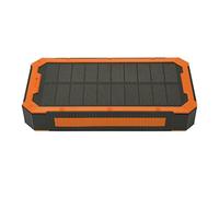 Haofy 36800mAh Solar Charger with Monocrystalline Panel for Camping and Mountaineering - High Capacity Power Bank with Qi Wireless, 4 USB Ports & 36LED Light for Outdoor Adventure (Orange)