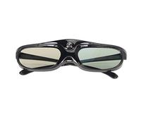 Haofy 3D Active Shutter Glasses, High Light Transmission Long Battery Life Black 3D Glasses DLP Link for 3D DLP Projectors