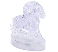 Haofy 3D Crystal Puzzle, Plastic Material LED Light Jigsaw, Educational Toy Set for Kids and Home Decoration (Aries)