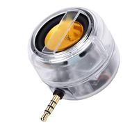 Haofy 3W Portable Phone Speaker, 3.5mm Jack, 300mAh, 4 Ohm | 5x Louder Clear >90dB SNR, Plug and Play No App, Mute Button Quick Silence, Fits Pocket Travel Laptop