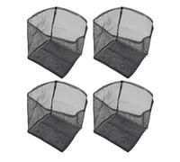 Haofy 4 Pack Reusable PVC Mesh Aquatic Plant Pot Bags with Durable 1/16 Inch Mesh Design for Water Lilies, Iris, and Marginal Bog Plants, All Seasons, Indoor Outdoor Use, Rinse and (Square)
