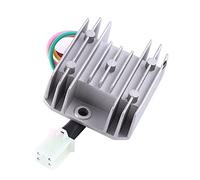 Haofy 4 Wires 4 Pins 12 Voltage Regulator Rectifier for Motorcycle Scooter Moped ATV Motorcycle Regulator Rectifier Rectifier Regulator 12v 4 (White)