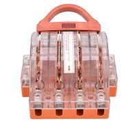 Haofy 4P 100A Knife Vane/Wing Disconnect Switch with Transparent Shell LED Indicators - Double Throw for Industrial Power Systems Home Circuits Commercial Use