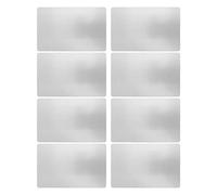 Haofy 50 Sheets Metal Business Cards, Anodized Aluminum Name Cards, Customizable Elegant Design and Networking Events (Silver)
