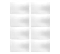Haofy 50 Sheets Metal Business Cards, Anodized Aluminum Name Cards, Customizable Elegant Design and Networking Events (Pearl White)