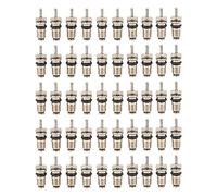 Haofy 50Pcs Auto Air Conditioner High Pressure Valve Stem, A/C R134 Refrigeration Schrader Valve s, Leakproof Valve, Easy to Install, For Most Auto Air Conditioners