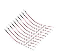 Haofy 5mm Prewired LED Diodes with 20cm Cable for 5-12V DC - Bright LED Light 120 Degree Beam Angle 20000+ Hours Long Lifespan for DIY Electronics Home Decoration Teaching Projects (Yellow Lighting)