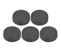 Haofy 5PCS Durable Plastic Camera Lens Rear Cap Protects From Dust for PK Mount SLR Lens, Black