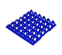 Haofy 5PCS Egg Storage Crates Green Plastic 30 Cell Egg Holders Stackable Chicken Trays for Home Farm Kitchen Storing Sorting Packing Shipping (Blue)