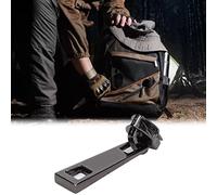 Haofy 5Pcs Zipper Sliders,Multi Purpose Replacement Zipper Pull Detachable Reusable Repair Kit for Repairing Coats Jackets Metal Plastic and Nylon Coil (Gunmetal Grey)