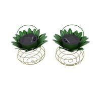 Haofy 60 LED Fruit Shape Solar Lanterns 2 Pack Iron Hanging