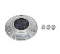 Haofy 6V 1.8W Aluminum Alloy IP68 Waterproof Solar Dock Light, Solar LED Road Stud, Automatic LED Dock Lamp for Ground Deck Pathway (Green Light)