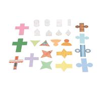 Haofy 8Pcs Transparent Geometric with Removable Lids, 3D Shapes Geometry Solids for Math Education Volume Measurement Classroom Learning Tools