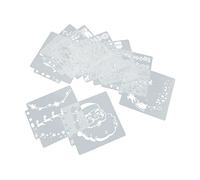 Haofy 9Pcs Mandala Stencils Flexible Durable Template for DIY Projects and Paper Crafts Made of PET
