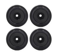 Haofy Absorber of Aluminum Alloy Loudspeakers for CD Machine with Rubber Ring Feet, Not Slip Isolation Foot for Amplifier, Loudspeaker 4 Pieces Package, Suitable for the Domestic Configuration