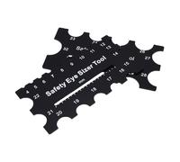 Haofy Acrylic Safety Eyes Sizer Tool, 2Pcs Eye Measure Sizer for DIY Craft Doll Making 4mm to 32mm Eyeball Insertion Tools for Knitting Crocheting Plush Animals