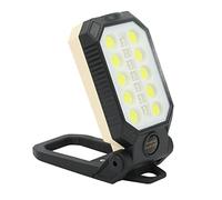 Haofy Adjustable Angle LED Work Light Super Bright Magnetic IP66 Rechargeable COB Work Lamp for Car Maintenance Camping Electronic, ABS, 1 Pc