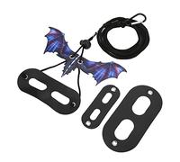 Haofy Adjustable Bearded Dragon Harness,Soft Leather Reptile Outdoor Walking Harness Leash with Cool Wing for Amphibians and Other Small Pet Animals, for Lizards of Various Sizes and (Purple)