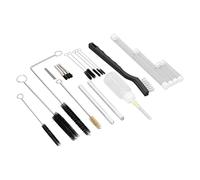 Haofy Airbrush Kit with Stainless Steel Brushes 2 Lubrication Bottles Spare Needles for Artists and Models - Spray Tool Complete Set Prevents Clogs Extends Tool Life