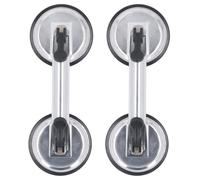 Haofy Aluminum Alloy Double Handle Suction Cups, 100KG Load Capacity Glass Suction Cups for Tiles Mirror, Dual Handle Glass Lifter for Construction Workers
