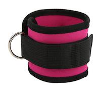 Haofy Ankle Straps for Gym with Reinforced D Ring, Comfortable Ankle Cuffs for Leg Extensions, Durable Strap for Hip Abductors, Ideal for Taekwondo, Sanda, Football Staff, Lightweight (Rose Red)