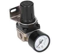 Haofy AR2000-02 Air Pressure Regulator Aluminum Alloy Material G1/4 Control Valve, Ideal Replacement for Broken Ones