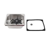 Haofy Automatic Stainless Steel Cup Washer High Pressure Glass Rinser & Cleaner for Hotel Bars Coffee Shops Milk Tea Stores Efficient No Scrub Washing