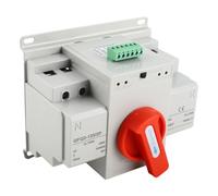 Haofy Automatic Transfer Switch AC230V 100A 2P ATS Quick Switching Protection Functions Double Power Changeover Switch for Business Office Backup Power