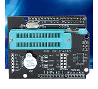 Haofy AVR ISP Shield Burning Burn Bootloader Programmer, Batch Card Designers Buring Programer with Buzzer LED Indicator Light 1 X Programmer Expansion Board