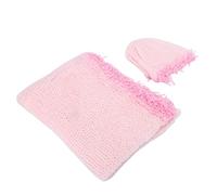 Haofy Baby Photography Props Set, Soft Mohair Wrap and Hat for Newborns, Lightweight and Portable Blankets for Baby Boys and Girls (hat + wrap)