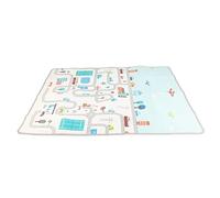 Haofy Baby Play Mat XPE Foam Non- Washable Foldable Non-slip Double Sided 180x150cm 0.5cm Thick - Crawling Mat for Tummy Time with Storage Bag Easy to Carry for Babies