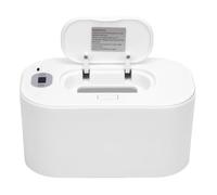 Haofy Baby Wipe Warmer with Temperature Adjustment USB Portable Fast Heating Wet Wipe Dispenser Seventy Percent Humidity Lock for 7 Days Home Car Use (White Temperature Adjustment)
