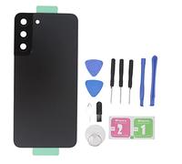 Haofy Back Glass Cover Replacement for S22 Plus S906U S906F - Durable and Cell Phone Parts - Ideal Fix for Cracked or Broken Phones - Includes Complete Toolkit (Black)
