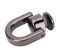 Haofy Ball Studs Rivets 20Pcs Versatile Zinc Alloy Decorative Metal D Rings for Crafting Handbags Backpacks and Leather Goods (Gray)