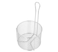 Haofy Basket with Reusable Round in Stainless Steel with Handle for Frying At the Service of Dishes, Fryure of Fryure Sustainable French for House Kitchen Utensils (Sparse Mesh)